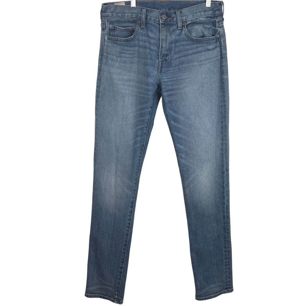 J Crew 484 Slim Fit Jeans Mens 32x34 Blue Medium Wash Stretch Denim Pants Preppy